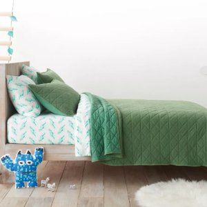 Green Vintage Wash Jersey Quilt